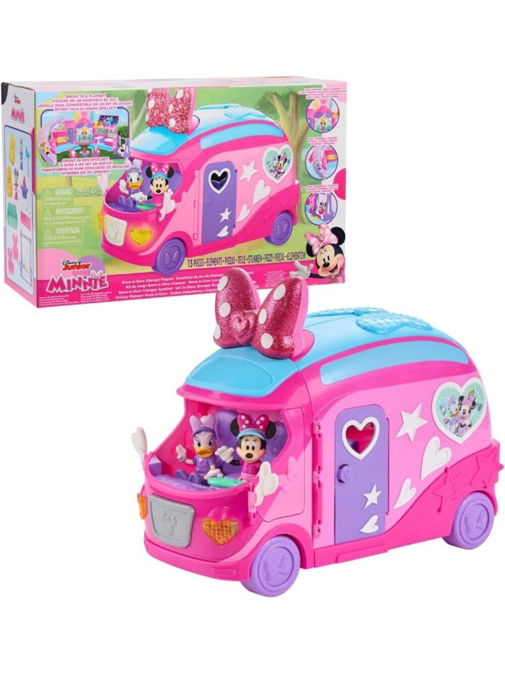 Minnie Mouse Bows-A-Glow Rolling Glamper Playset - Fun Toy for Kids & Toddlers
